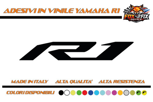 Adesivi moto yamaha scritta - r1,
