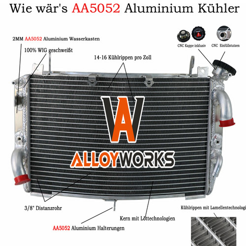 Radiatore racing alluminio per
